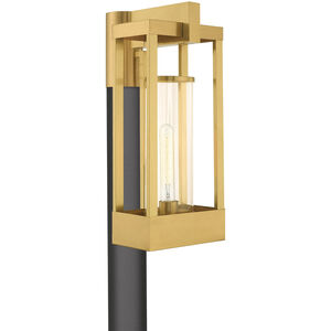 Delancey 1 Light 19 inch Satin Brass Outdoor Post Top Lantern