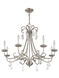 Daphne 8 Light 30 inch Brushed Nickel Chandelier Ceiling Light