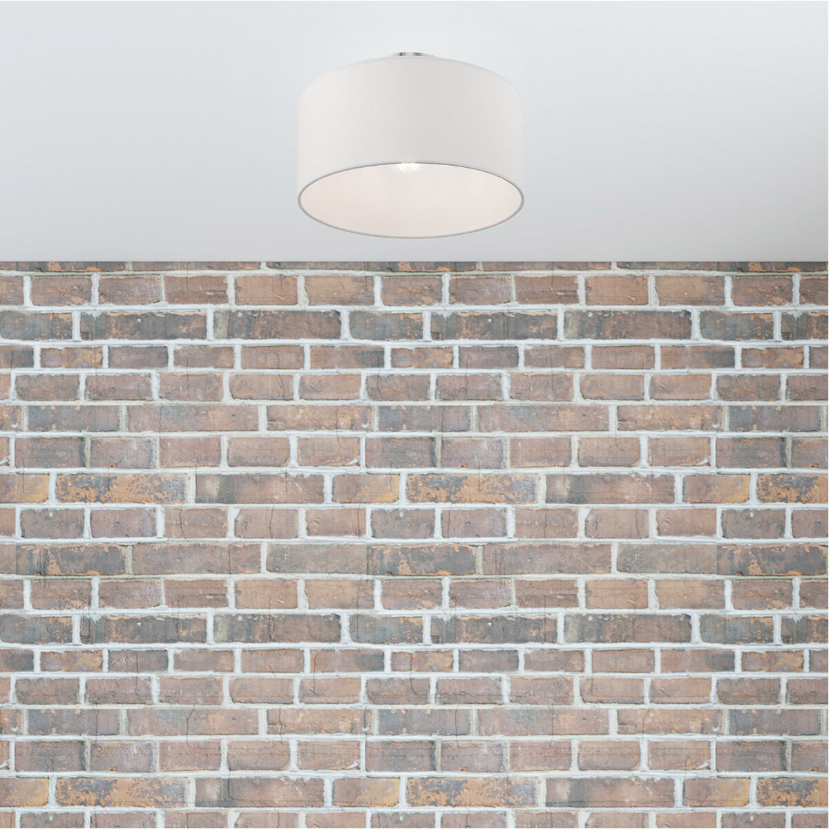 Clark 1 Light 13 inch Brushed Nickel Semi-Flush Mount Ceiling Light