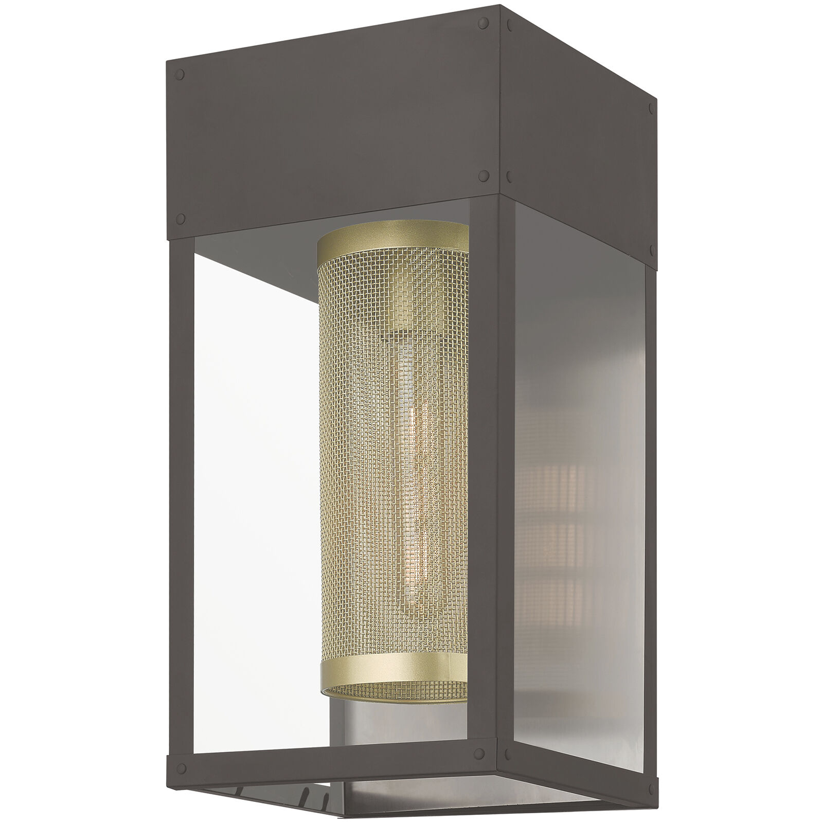 Franklin 1 Light 16 inch Bronze with Soft Gold Candle Outdoor Wall Lantern