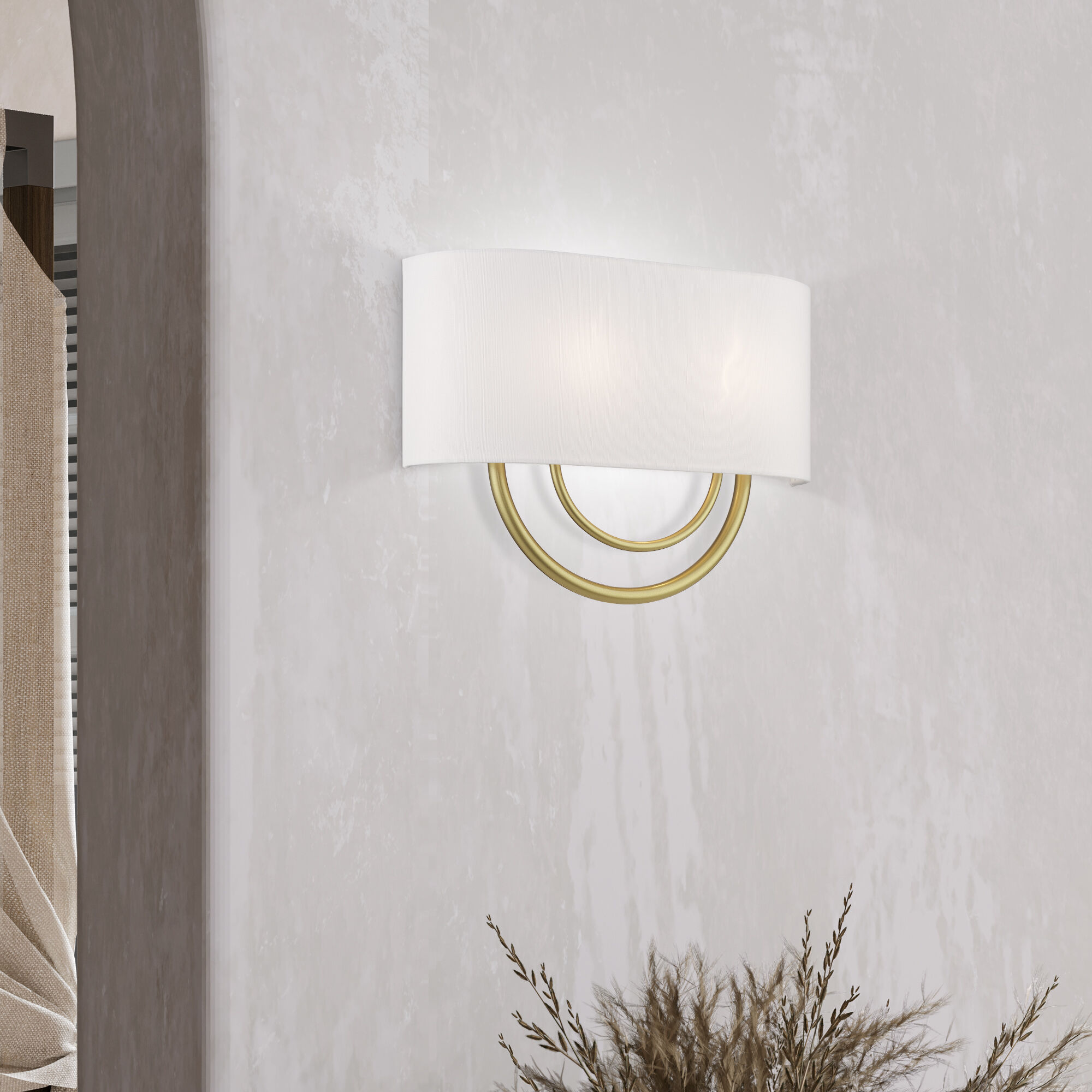 Stratton 2 Light 15 inch Soft Gold ADA Wall Sconce Wall Light