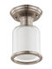 Middlebush 1 Light 6 inch Brushed Nickel Semi-Flush Mount Ceiling Light