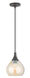 Art Glass 1 Light 7 inch English Bronze Mini Pendant Ceiling Light