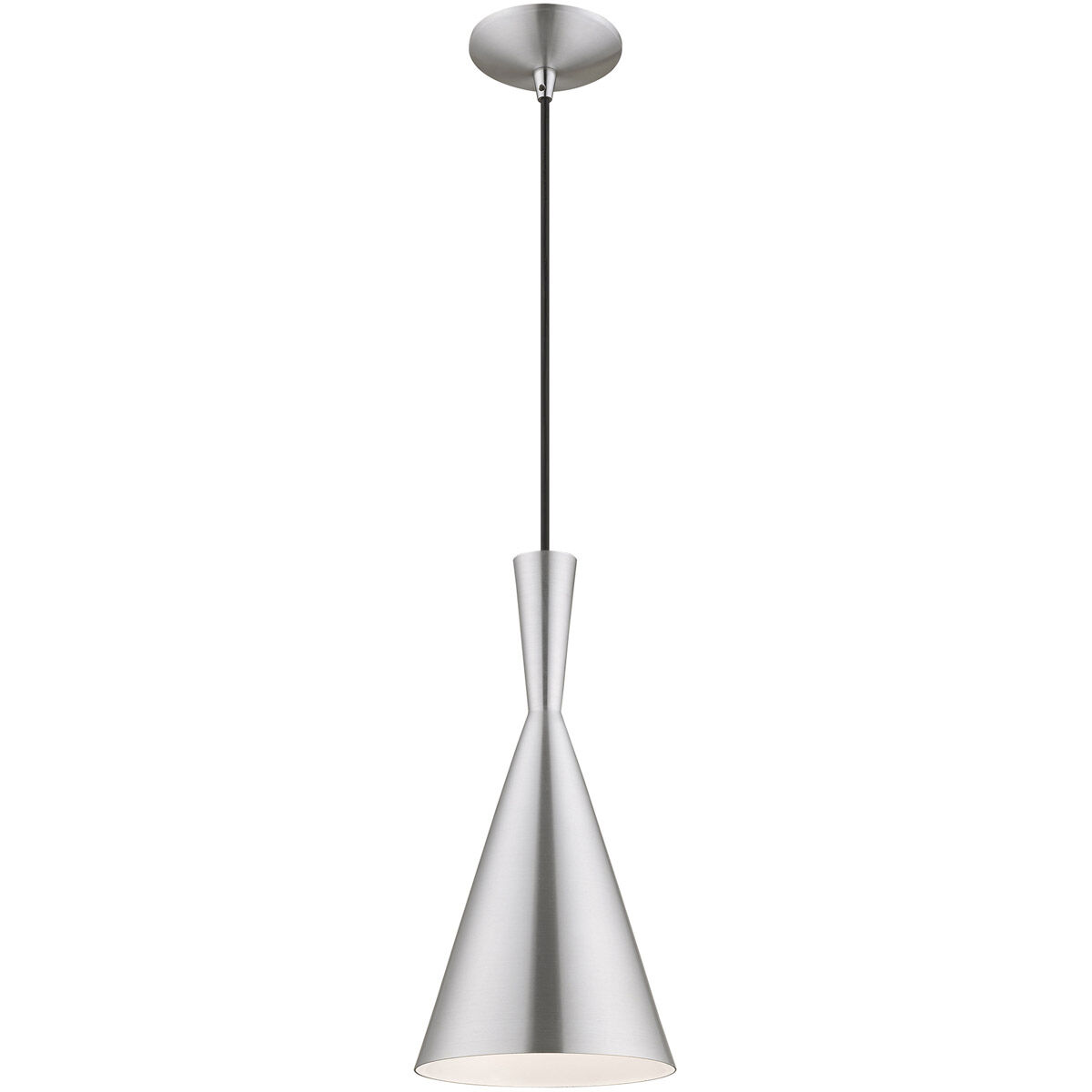 Allison 1 Light 7.25 inch Brushed Aluminum Mini Pendant Ceiling Light