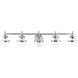 Oldwick 5 Light 42 inch Polished Chrome Vanity Sconce Wall Light