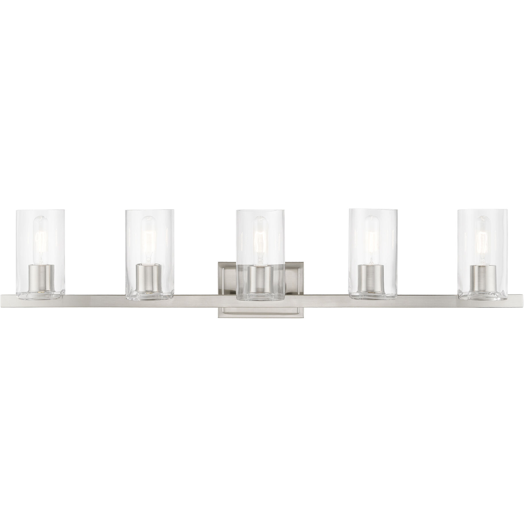 Clarion 5 Light 42 inch Brushed Nickel Vanity Sconce Wall Light