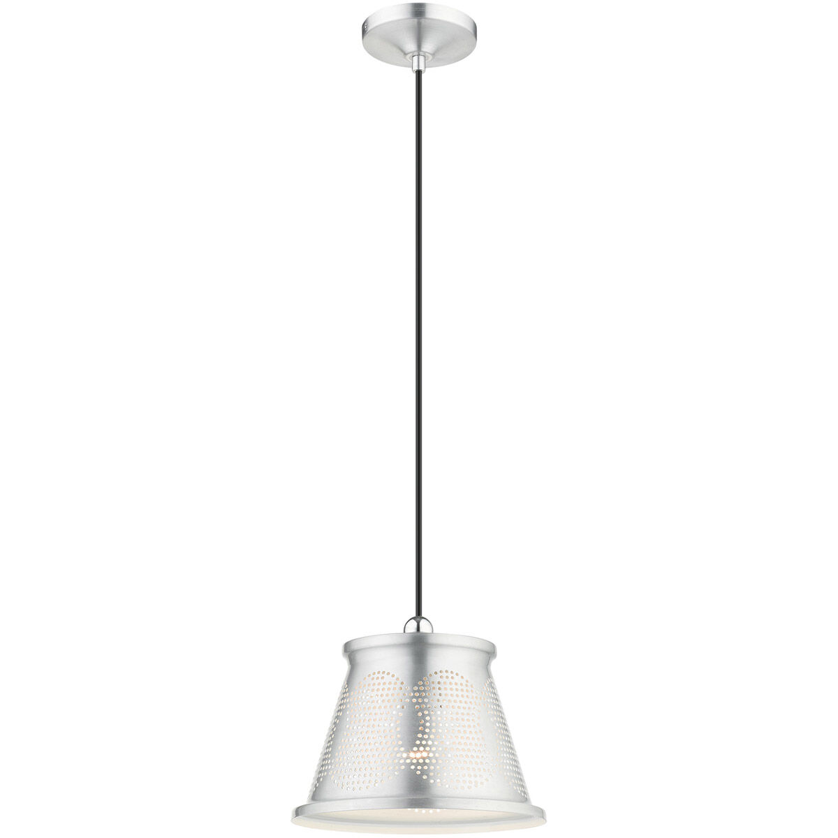 Pendants 1 Light 10 inch Brushed Aluminum Pendant Ceiling Light