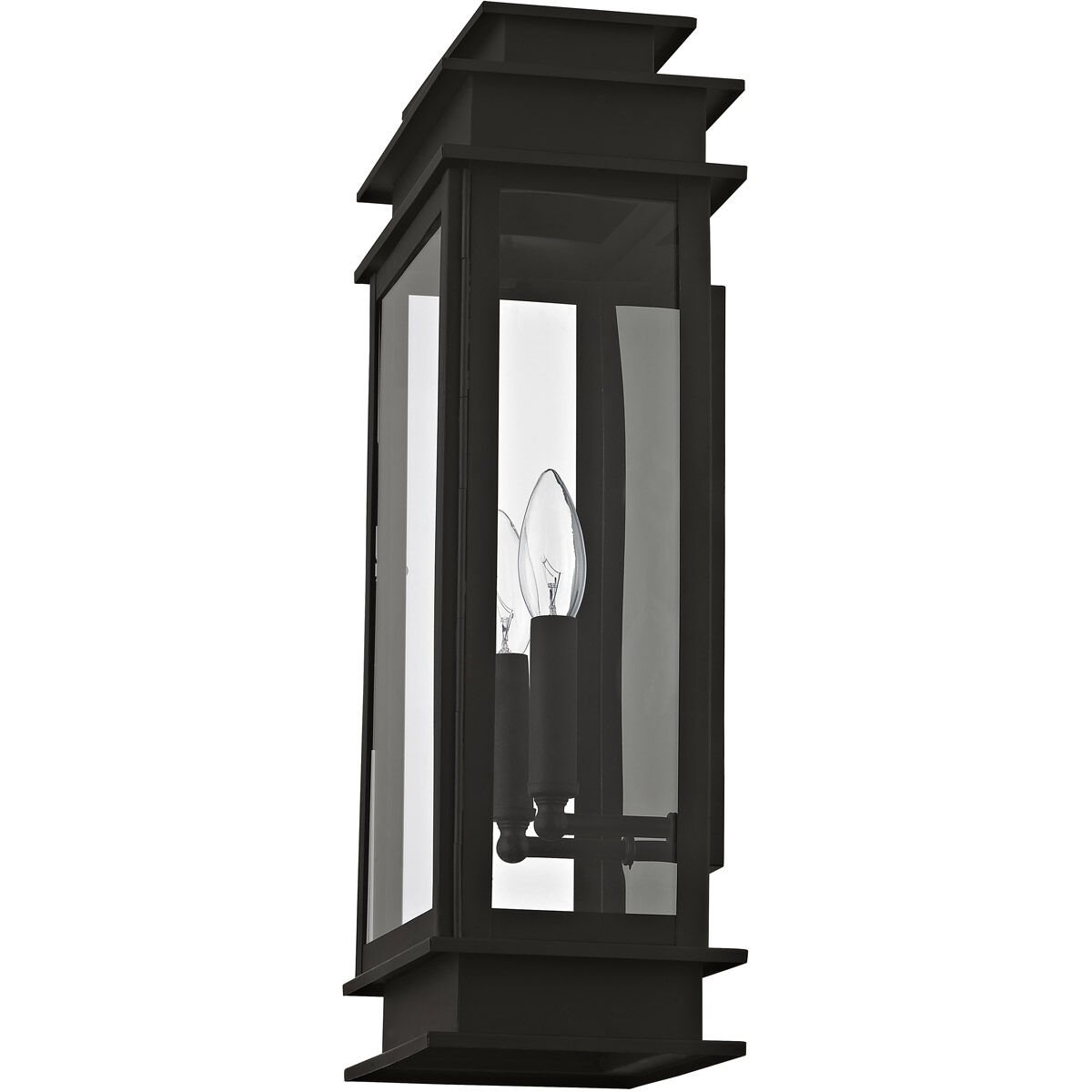 Princeton 2 Light 19 inch Black Outdoor Wall Lantern