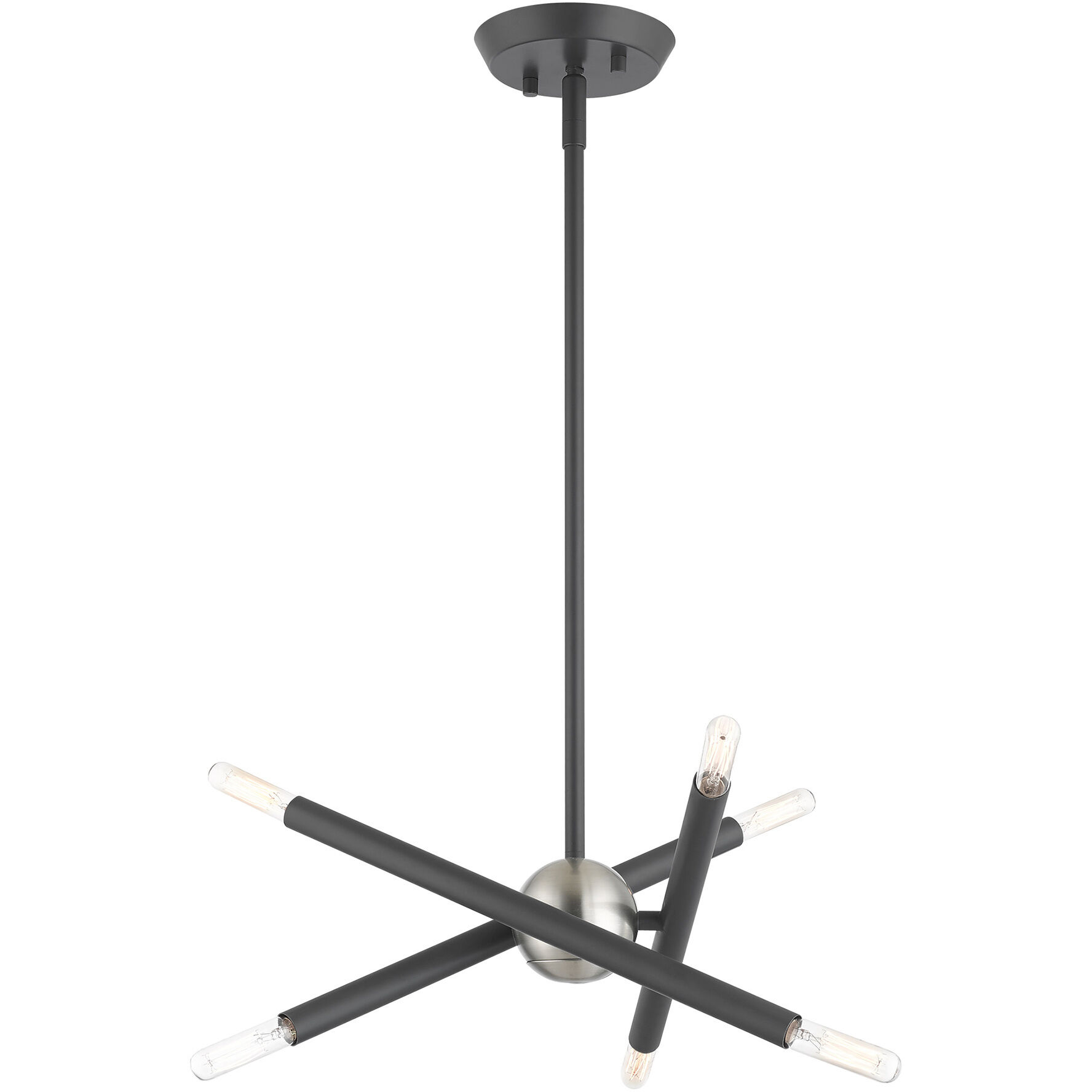 Soho 6 Light 12.5 inch Scandinavian Gray Chandelier Ceiling Light