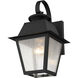 Mansfield 1 Light 13 inch Black Outdoor Wall Lantern