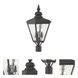 Cambridge 3 Light 26.75 inch Black Large Outdoor Post Top Lantern