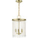 Elizabeth 3 Light 11 inch Antique Brass Pendant Chandelier Ceiling Light