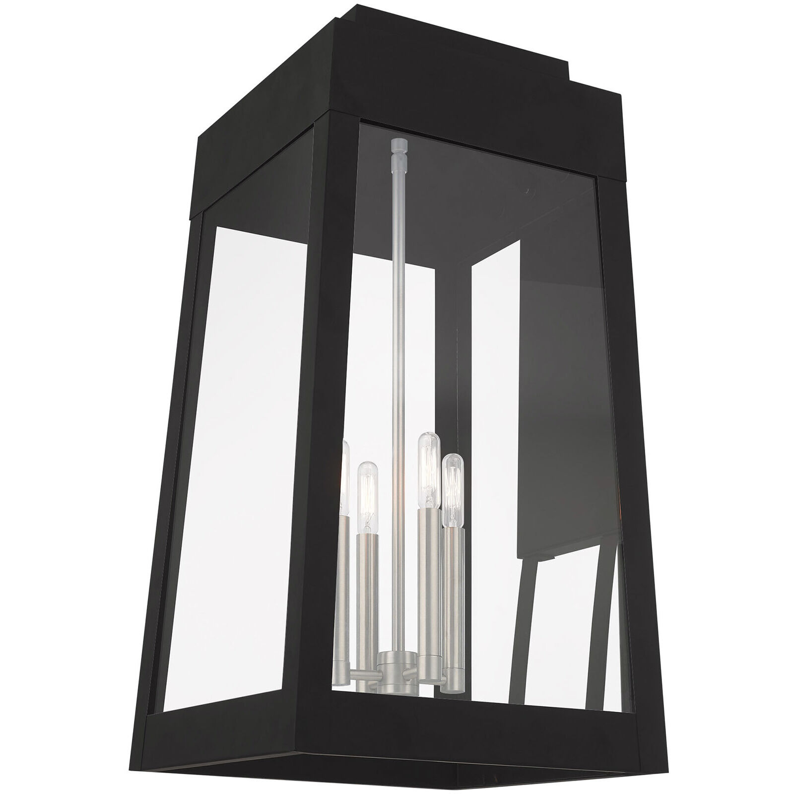 Oslo 4 Light 26 inch Black Outdoor Wall Lantern