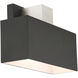 Lynx 1 Light 6 inch Black Outdoor ADA Wall Sconce