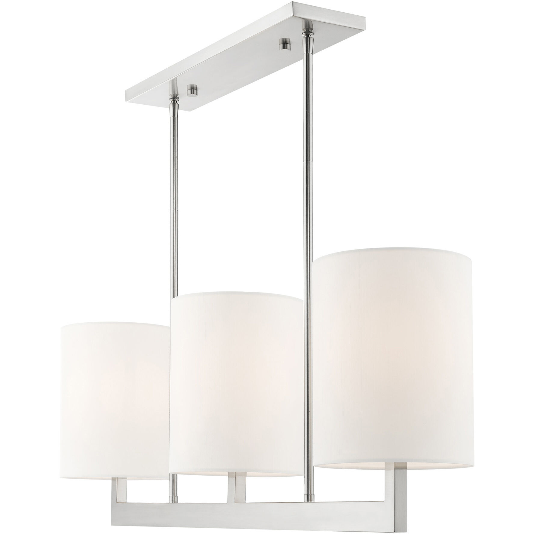 Hayworth 3 Light 36 inch Brushed Nickel Linear Chandelier Ceiling Light