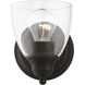 Montgomery 1 Light 5 inch Black Vanity Sconce Wall Light