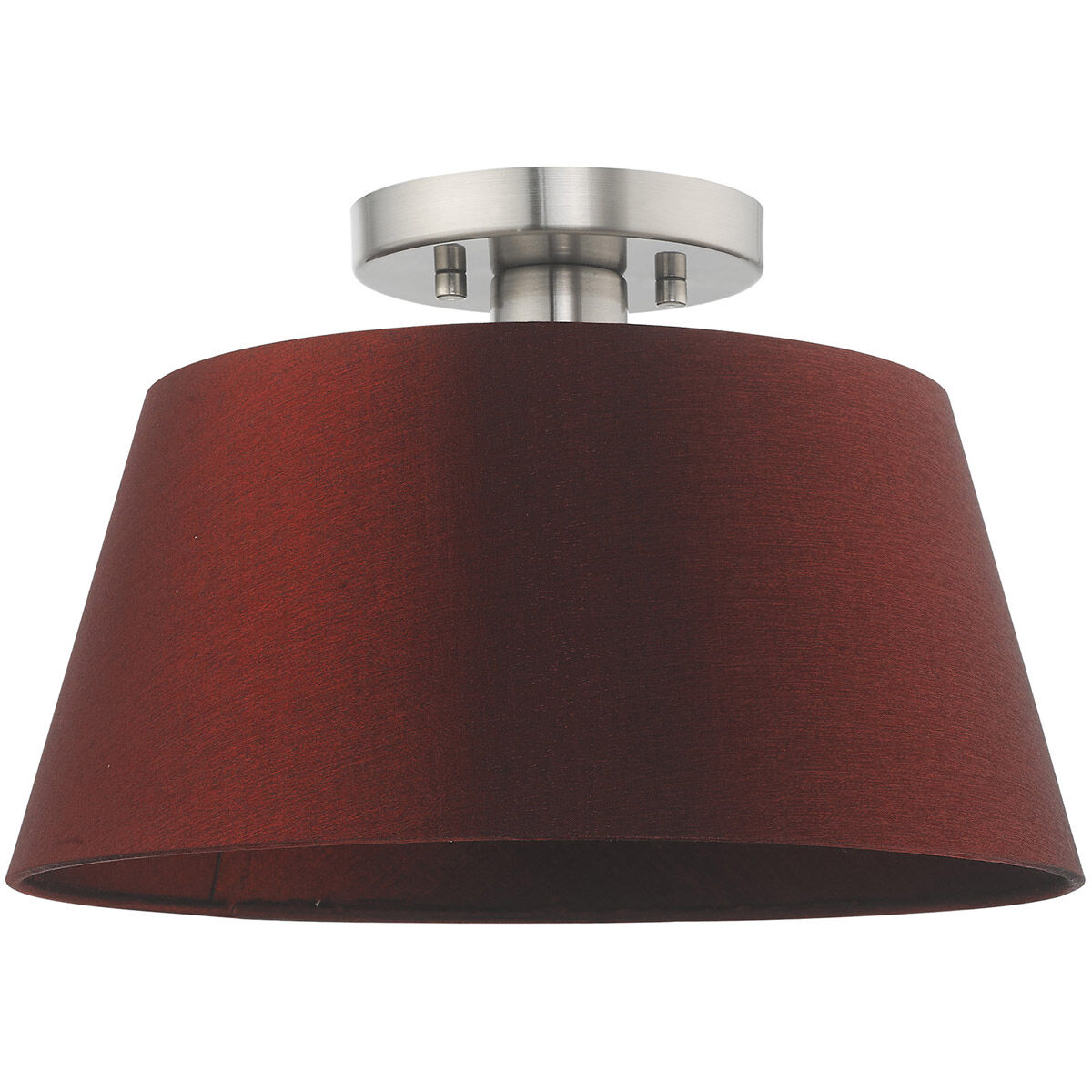 Belclaire 1 Light 13 inch Brushed Nickel Semi-Flush Mount Ceiling Light