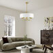 Brookdale 5 Light 23 inch Soft Gold Pendant Chandelier Ceiling Light