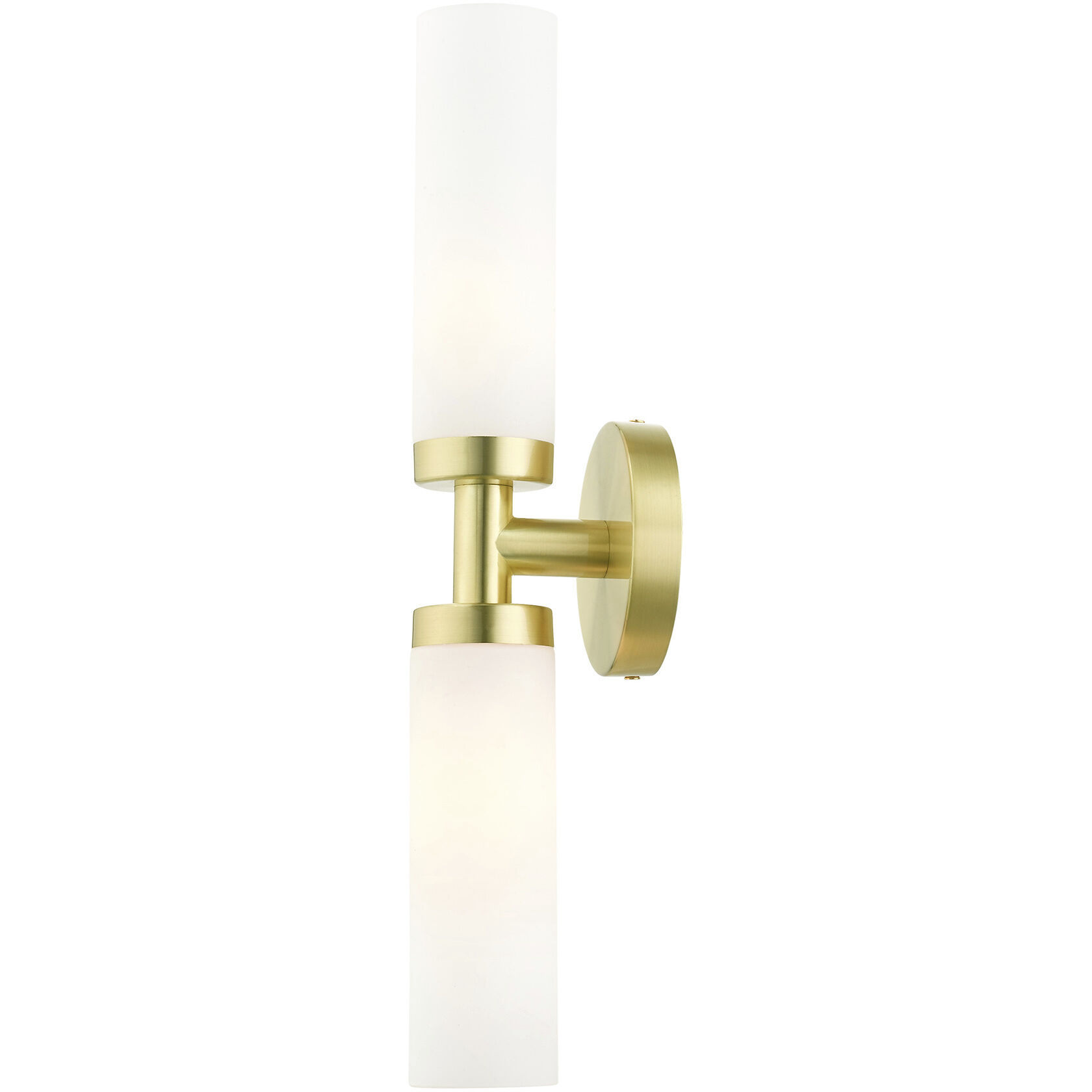 Aero 2 Light 18 inch Satin Brass ADA Vanity Sconce Wall Light
