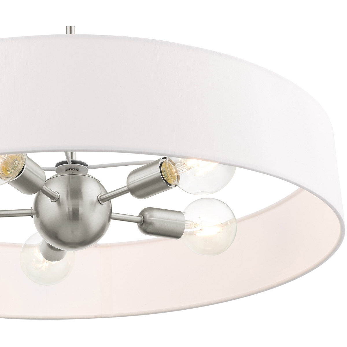 Venlo 5 Light 26 inch Brushed Nickel Pendant Ceiling Light