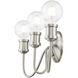 Lansdale 3 Light 19 inch Brushed Nickel Vanity Sconce Wall Light