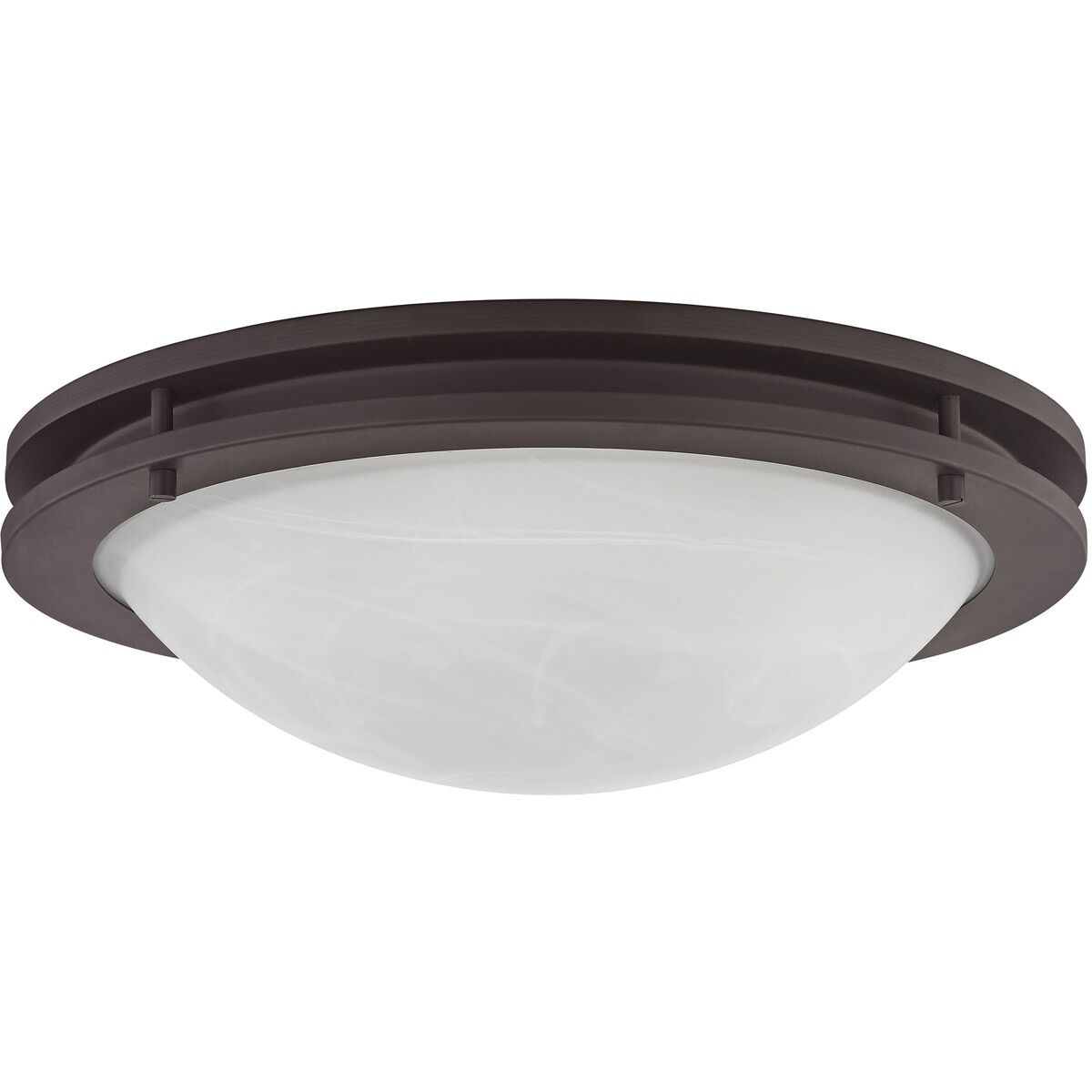 Ariel 3 Light 17 inch Bronze Flush Mount Ceiling Light