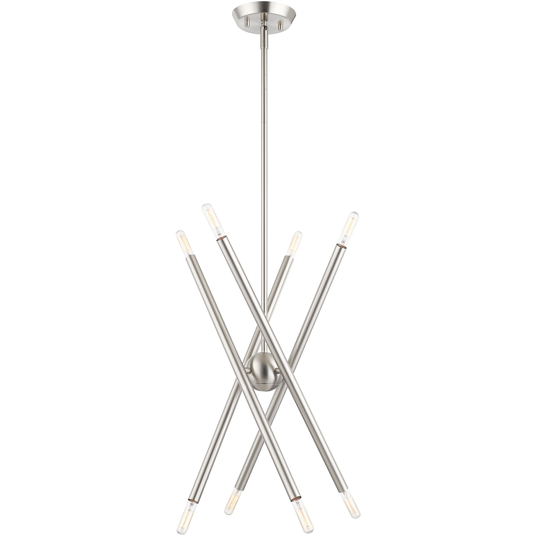 Soho 8 Light 20 inch Brushed Nickel Chandelier Ceiling Light