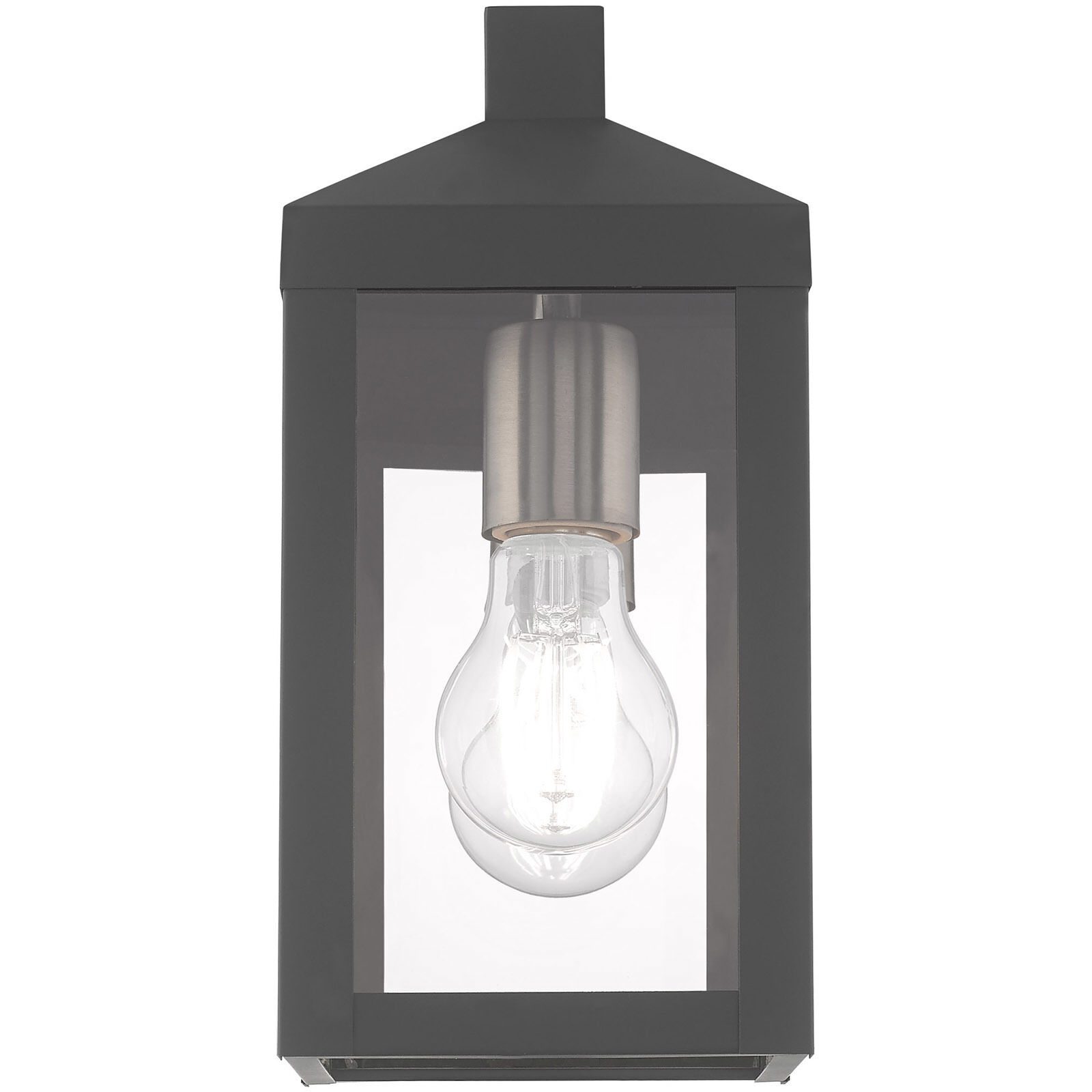 Nyack 1 Light 11 inch Scandinavian Gray Outdoor Wall Lantern
