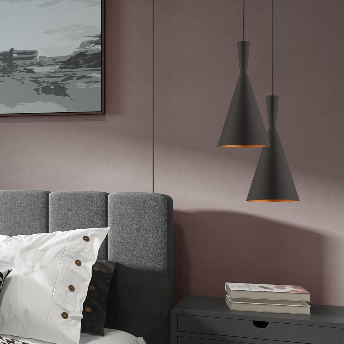 Allison 1 Light 7 inch Black Mini Pendant Ceiling Light