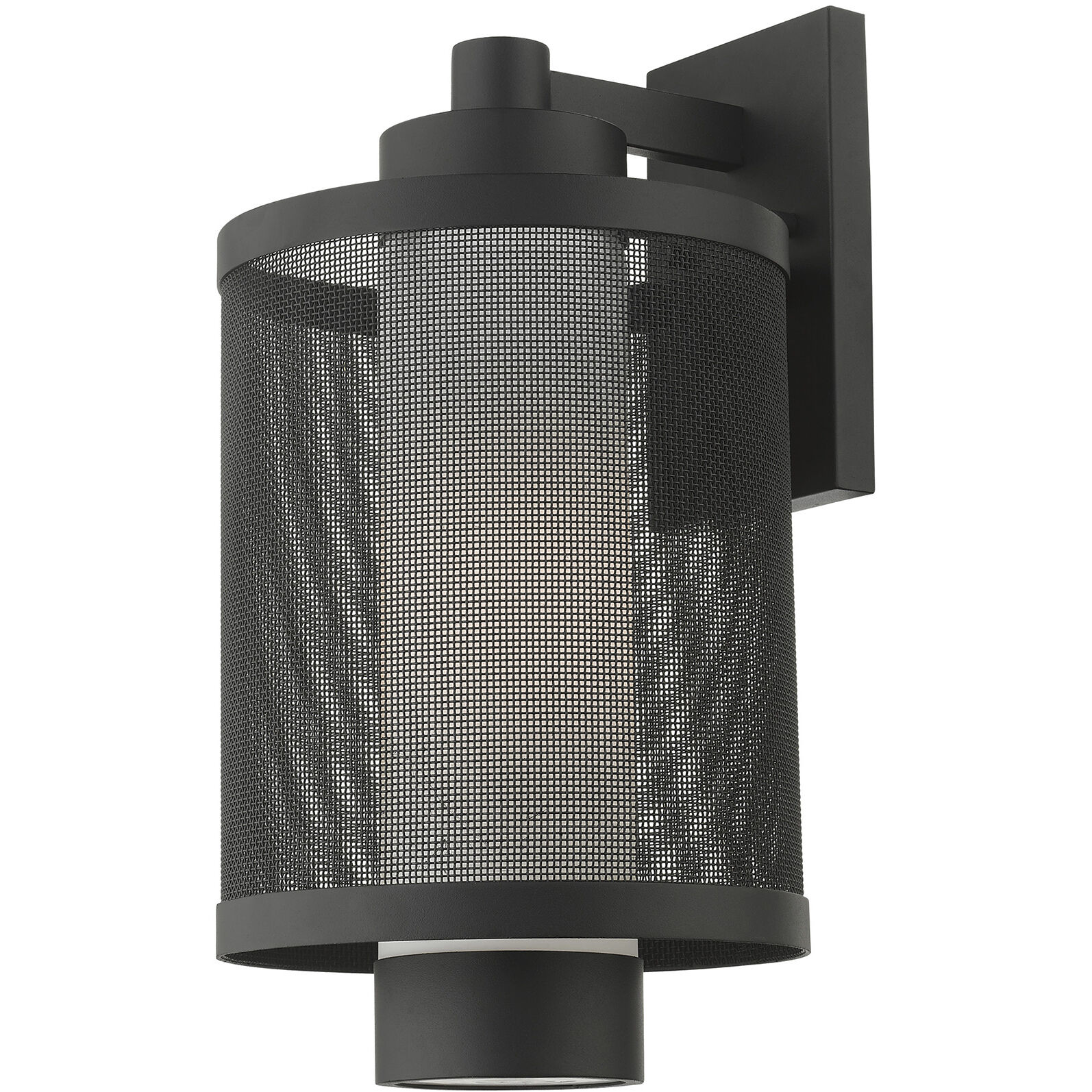 Nottingham 1 Light 17 inch Textured Black Outdoor Wall Lantern