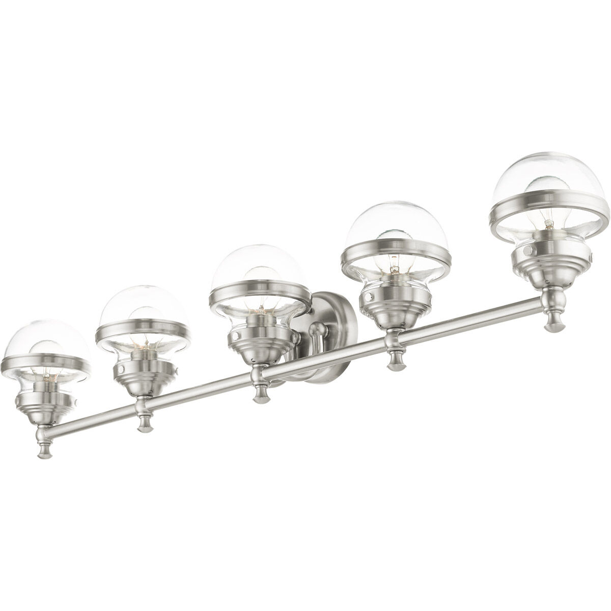 Oldwick 5 Light 42 inch Brushed Nickel Vanity Sconce Wall Light