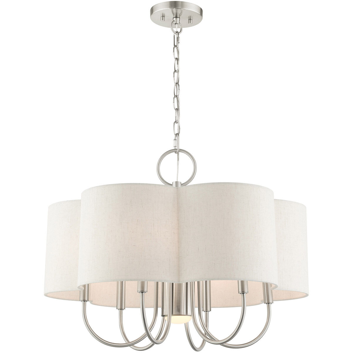 Solstice 7 Light 24 inch Brushed Nickel Chandelier Ceiling Light