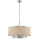 Park Ridge 7 Light 24 inch Brushed Nickel Pendant Chandelier Ceiling Light