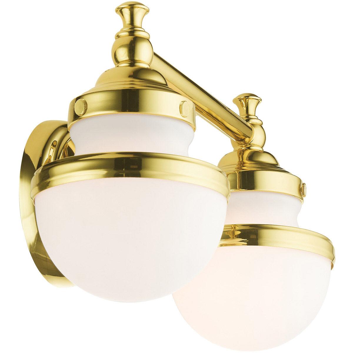 Oldwick 2 Light 15 inch Polished Brass Vanity Sconce Wall Light