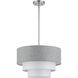Brookmeade 3 Light 18 inch Brushed Nickel Pendant Chandelier Ceiling Light