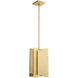 Varick 1 Light 7 inch Satin Brass Mini Pendant Ceiling Light