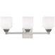 Aragon 3 Light 23 inch Polished Chrome Bath Vanity Wall Light