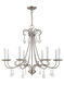 Daphne 8 Light 30 inch Brushed Nickel Chandelier Ceiling Light