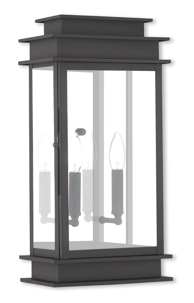 Princeton 2 Light 19 inch Black Outdoor Wall Lantern