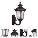Oxford 3 Light 22 inch Bronze Outdoor Wall Lantern
