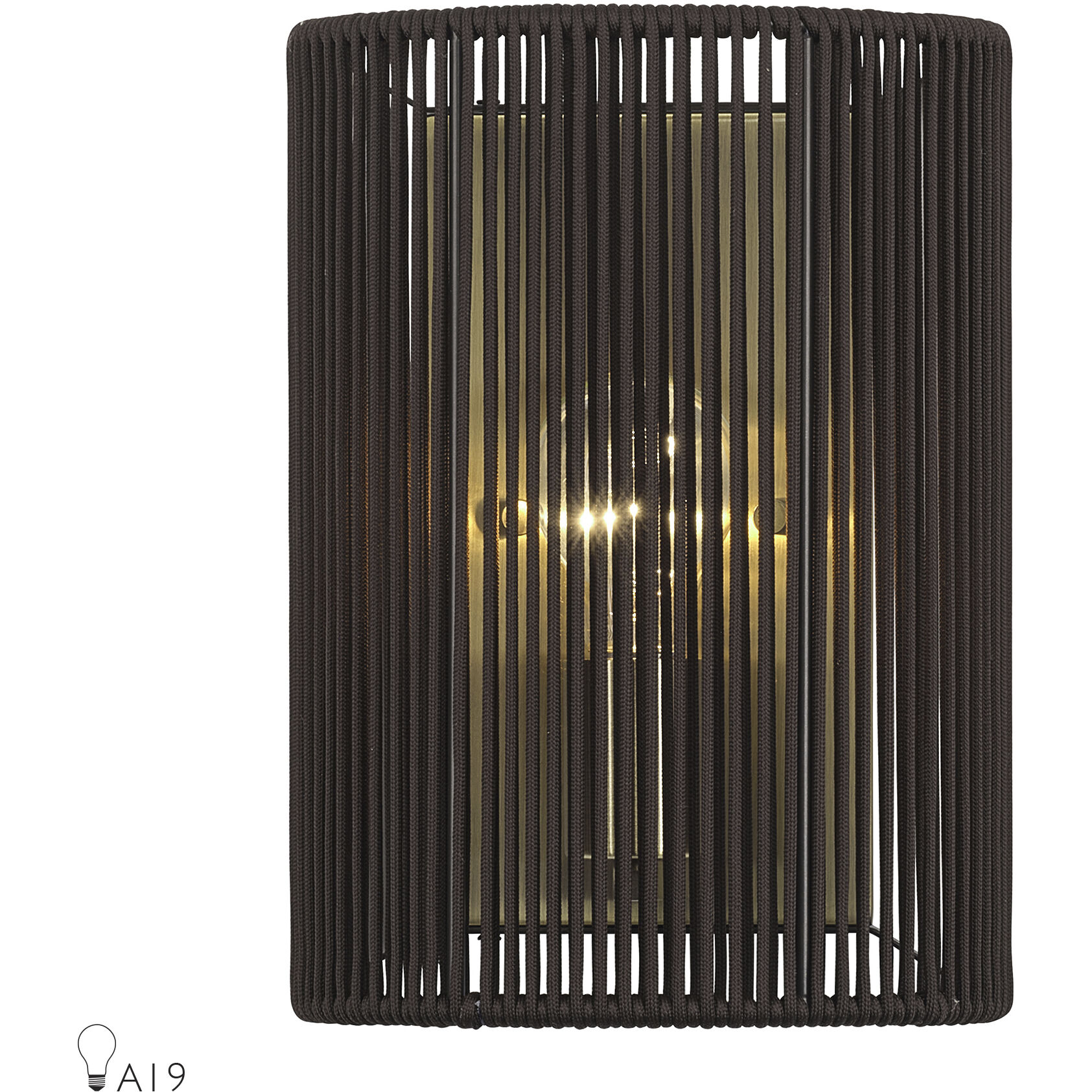 Acordia Wall Sconce Wall Light in Antique Brass