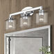 Bernardino 3 Light 23.75 inch Polished Chrome Vanity Wall Sconce Wall Light