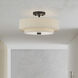 Bellingham 3 Light 15 inch Bronze Semi Flush Mount Ceiling Light, Large
