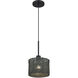 Weavington 1 Light 8.5 inch Black Mini Pendant Ceiling Light