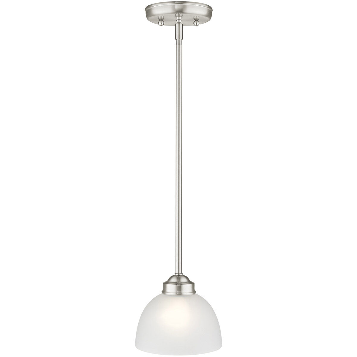Somerset 1 Light 7 inch Brushed Nickel Mini Pendant Ceiling Light