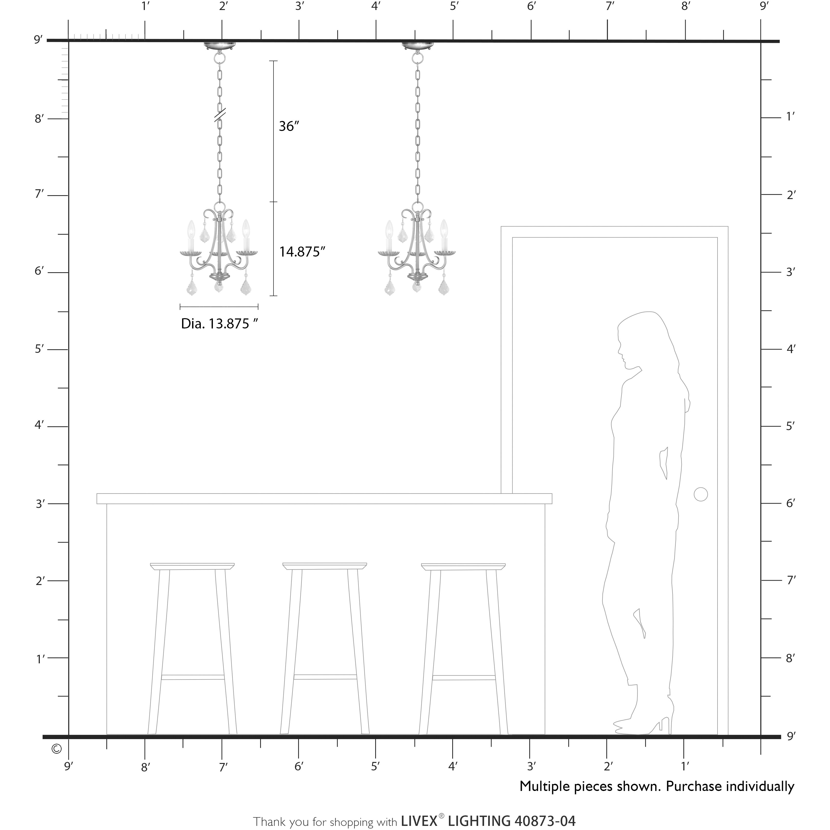Daphne 3 Light 13.88 inch Black with Antique Brass Finish Accents Mini Chandelier Ceiling Light in Black with Antique Brass Accents