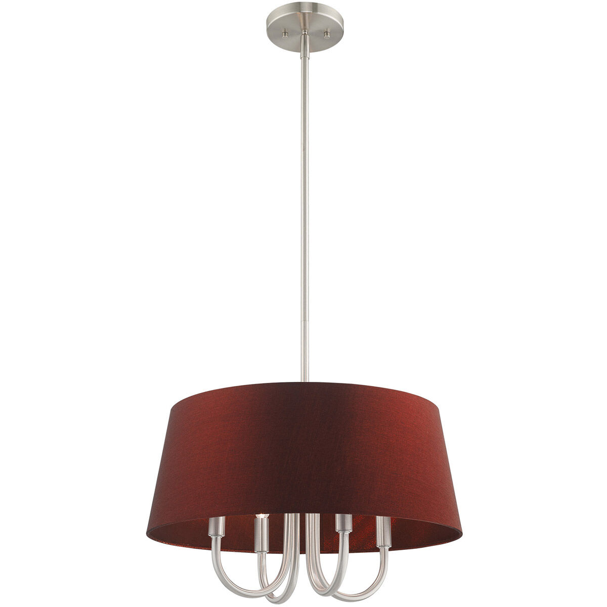 Belclaire 4 Light 18 inch Brushed Nickel Pendant Chandelier Ceiling Light