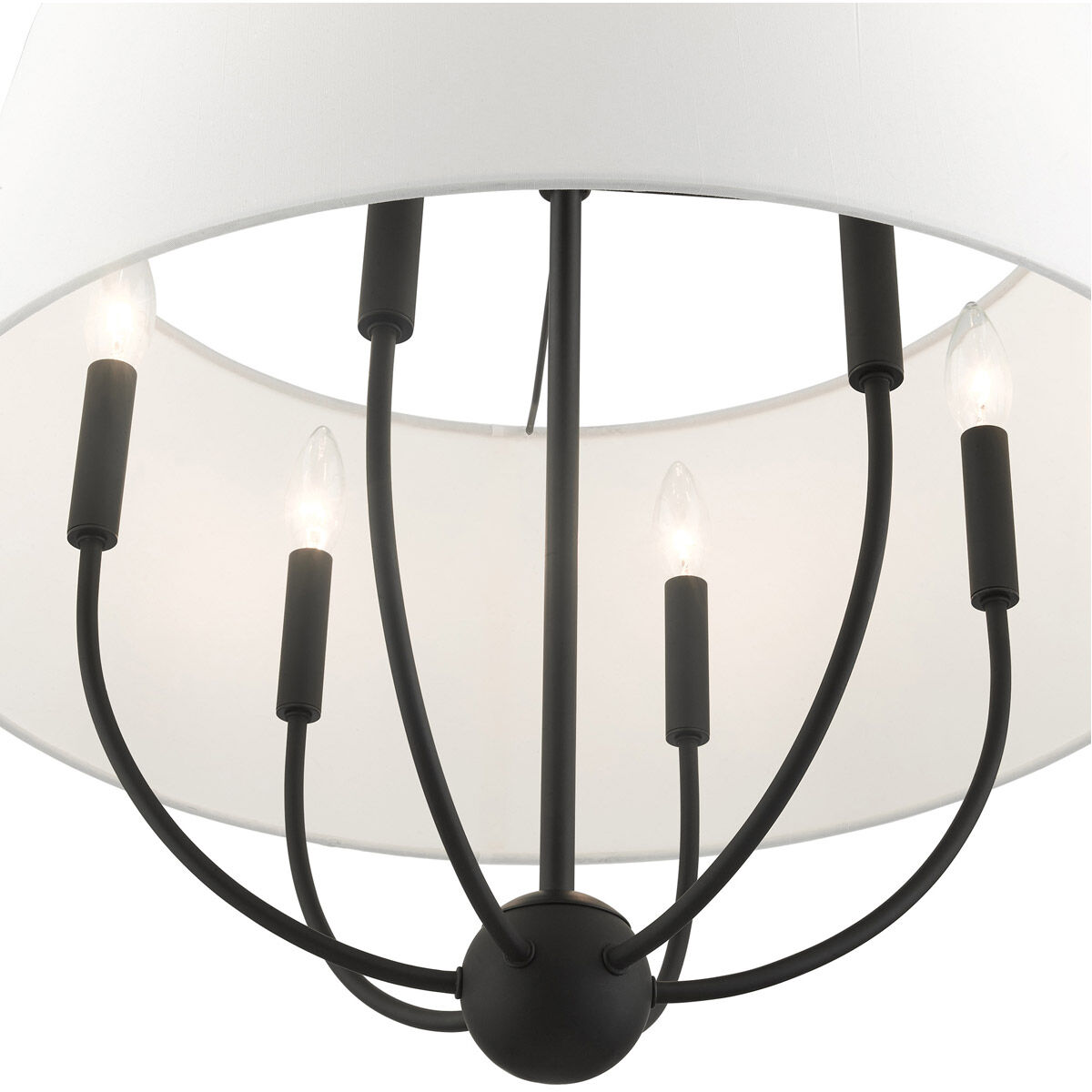 Ridgecrest 6 Light 24 inch Black Pendant Chandelier Ceiling Light