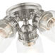 Lawrenceville 3 Light 16 inch Brushed Nickel Flush Mount Ceiling Light