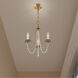 Alessia 3 Light 13 inch Antique Brass Mini Chandelier Ceiling Light